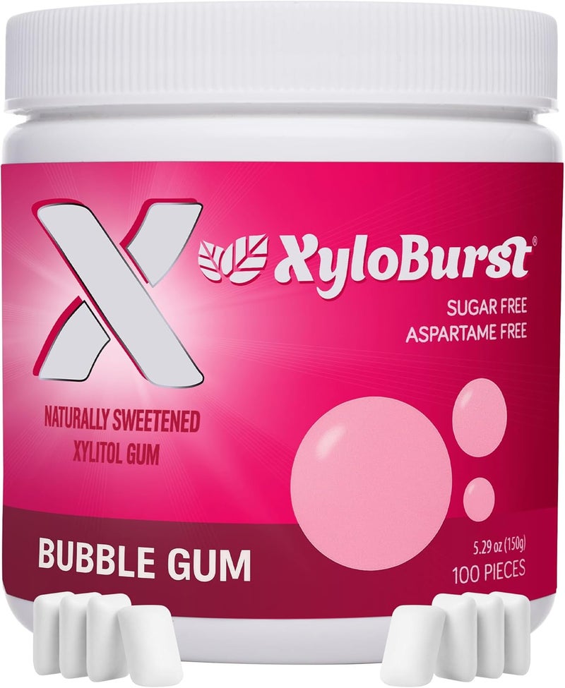 XyloBurst Sugar Free Bubble Gum - 100 Pieces - Image 1